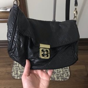 Crossbody black purse